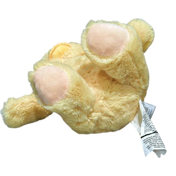 Yellow Duck Plush Easter Stuffed Animal Lovey 11 Inch Stitched Eyes Silver One - Picture 6 of 8